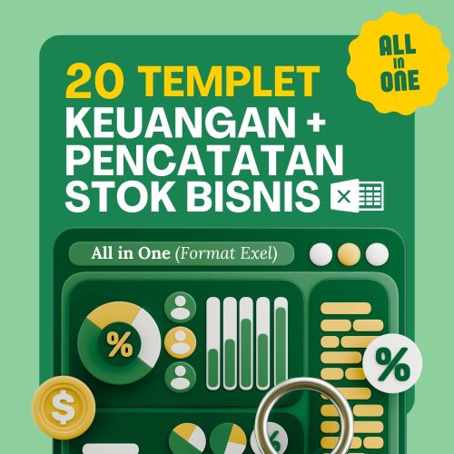 Template keuangan dan pencatatan stok produk lengkap dengan format Exel. (All in One)