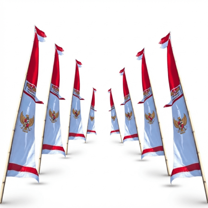Bendera Umbul-Umbul Layur Merah Putih