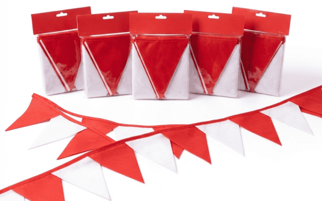 Bendera Segitiga Merah Putih Kain Spunbond
