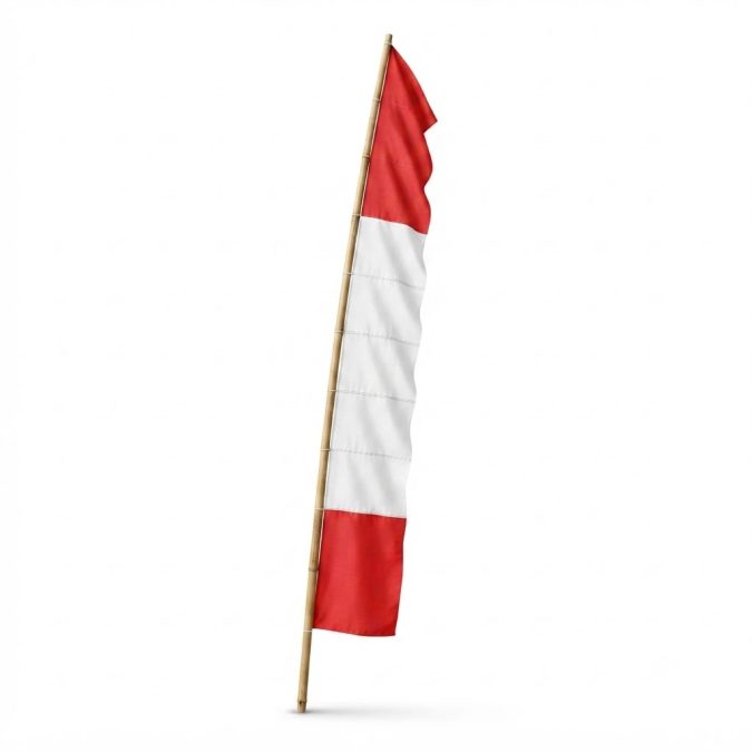 Bendera Umbul-Umbul Merah Putih Layur Lurus
