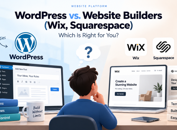 WordPress vs. Website Builders (Wix, Squarespace): Which Is Right for You?
