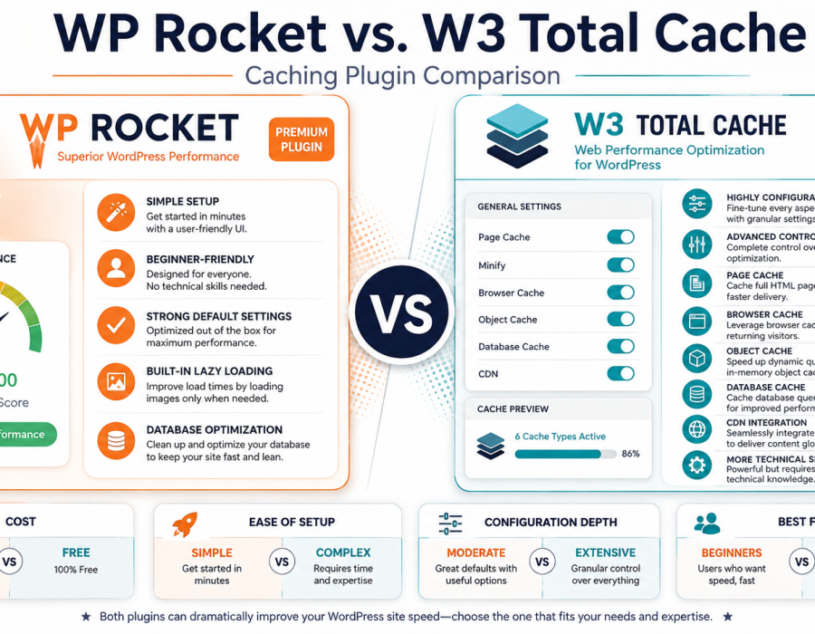 WP Rocket vs. W3 Total Cache: Which Caching Plugin Is Better?
